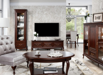Sideboard cabinet rtv TV wooden furniture brown lowboard stand